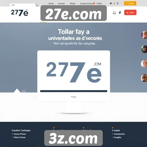 Análise da interface do site 27e.com